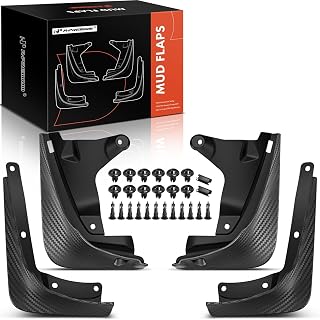 4PCS Mud Flaps Compatible with Tesla Model 3 Highland 2024 2025 Exterior Accessories, No Drilling Required Front & Rear Mudguards Fenders