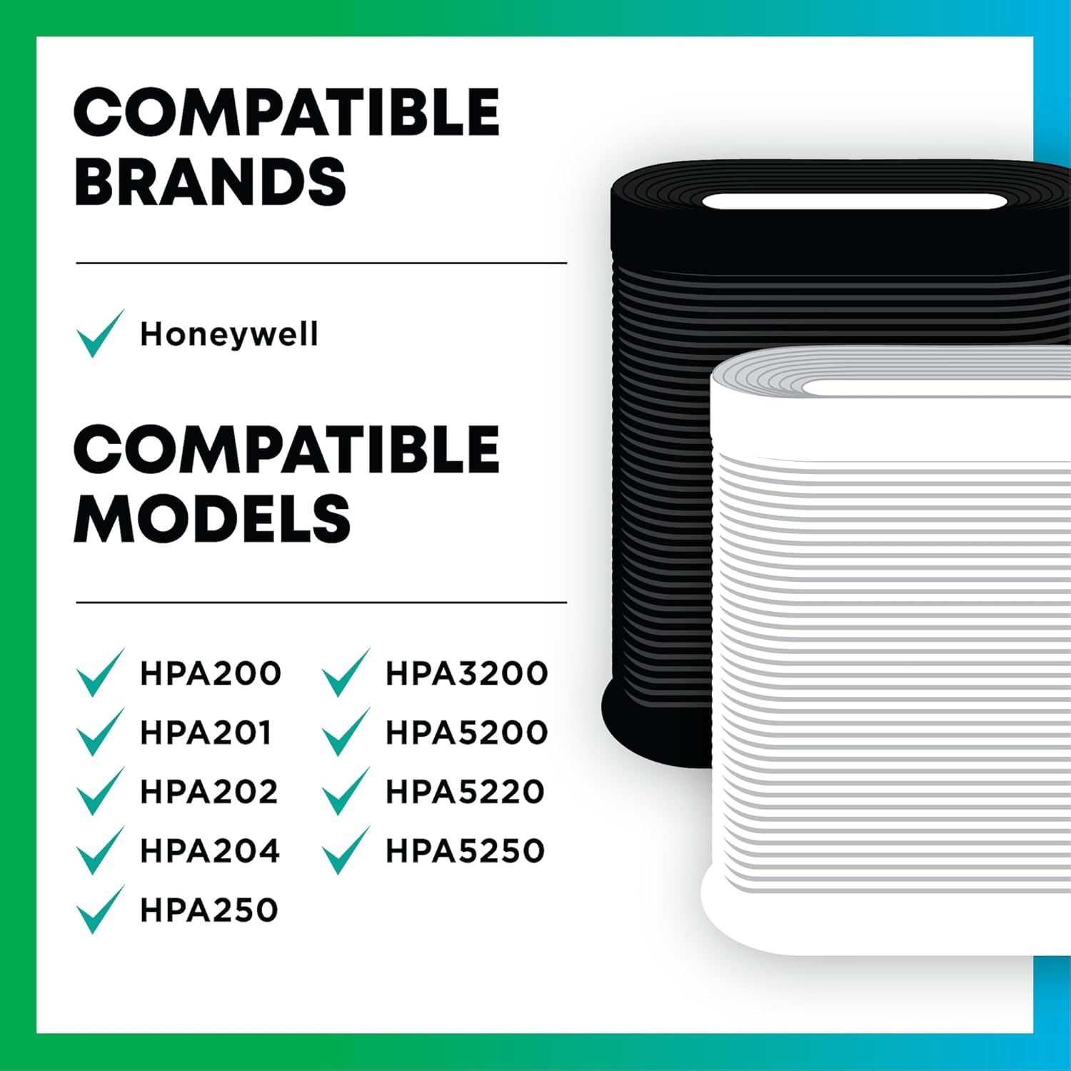 Filterbuy Activated Carbon Pre-Cut Filter HRF-A200 Replacement for Honeywell Air Purifier (4-Pack, Made in USA) - Image 2