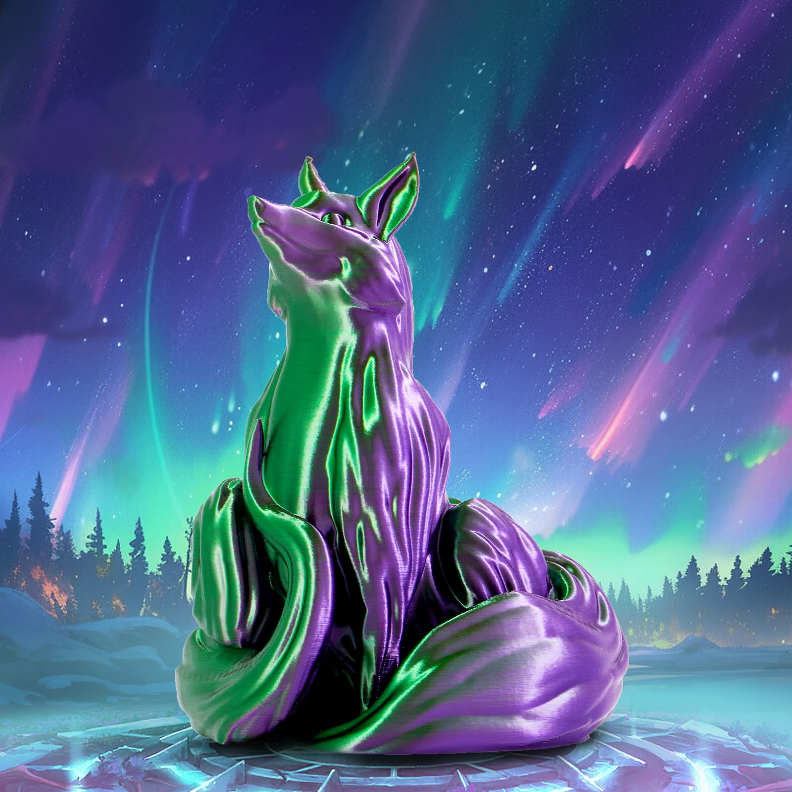 Filamento ERYONE Dual Zweifarbig PLA 1,75 mm, filamento 3D Drucker 1 kg spula +/- 0,03 mm, Viola e verde