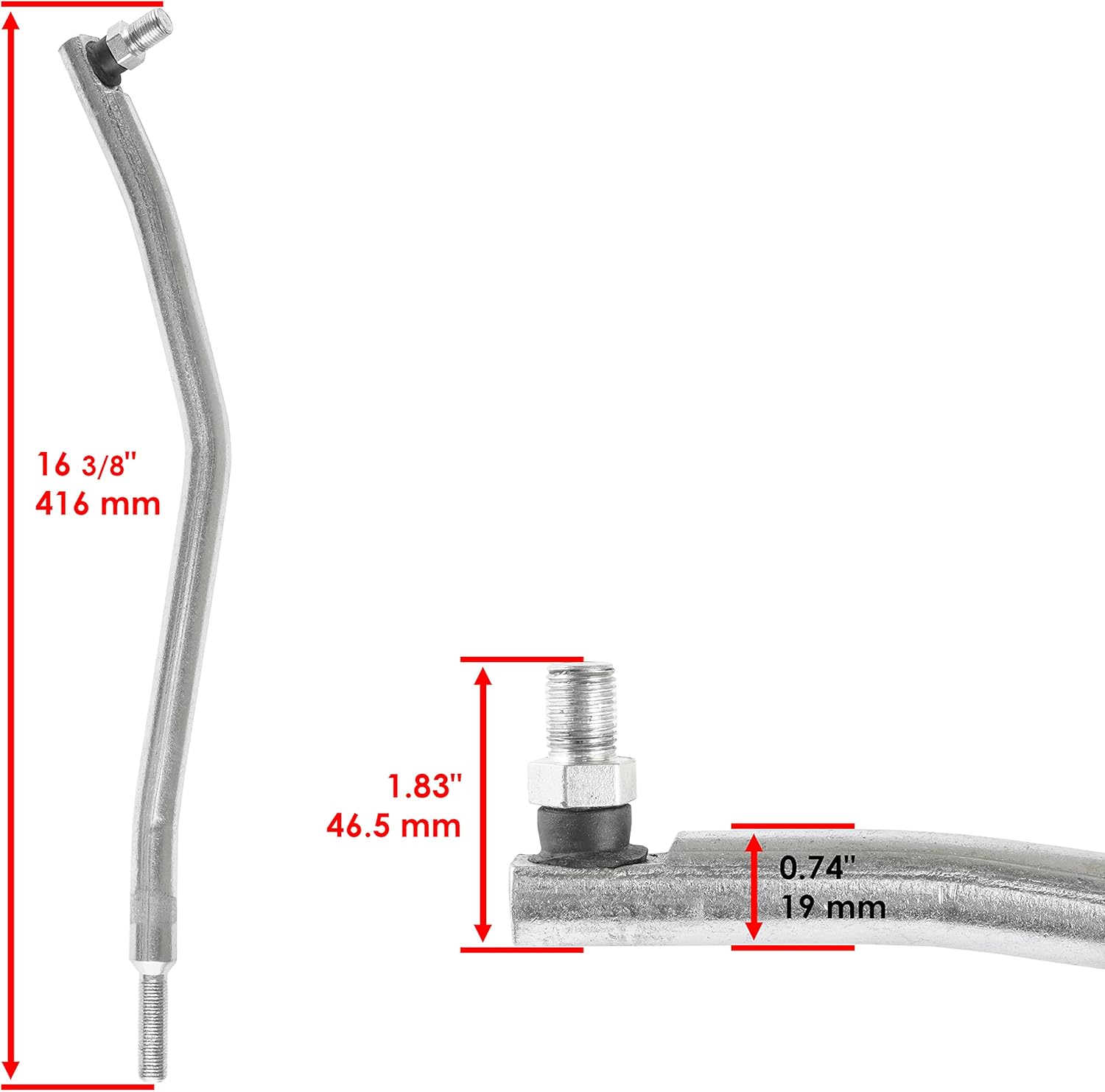 Caltric Steering Drag Link Compatible With John Deere AM128755 AM123551