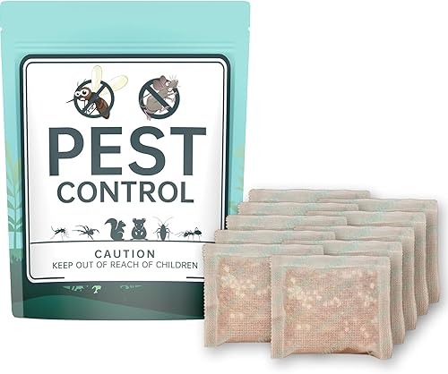 Paquete de 10 bolsas repelentes de plagas de aceite esencial, para hogares, caravanas, áreas de almacenamiento, ratones, arañas, cucarachas con