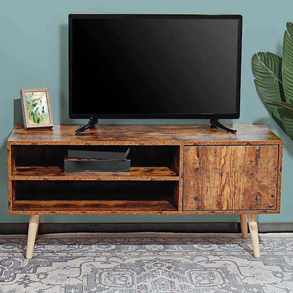 Stand TV Anticata Wood 2 Piani 110x40x50 Cm - Dettaglio