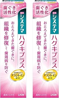 《成套销售》 狮子 Systema 牙龈 牙膏 (90克)×2个装 药用 牙膏 【准药品】