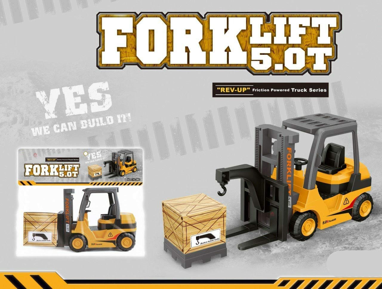 Buy TEMSON Friction Powered Forklift 5.0T Truck Toy Smart City Fork