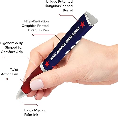 Miniatura 4 de Bolígrafo Trump 2024, diseño de bandera MAGA Trump 2024, mercancía de Trump, regalos de Donald Trump para hombres y mujeres, bolígrafo Make America