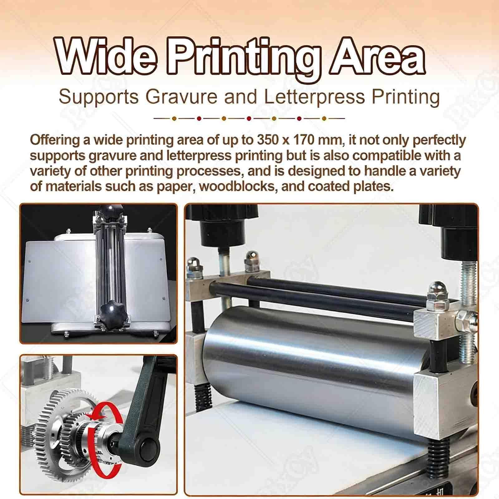 Macchina da stampa manuale per progetti fai da te, piano da tavolo portatile per stampa in rilievo e Linocut, ideale per hobbisti e artisti studenti