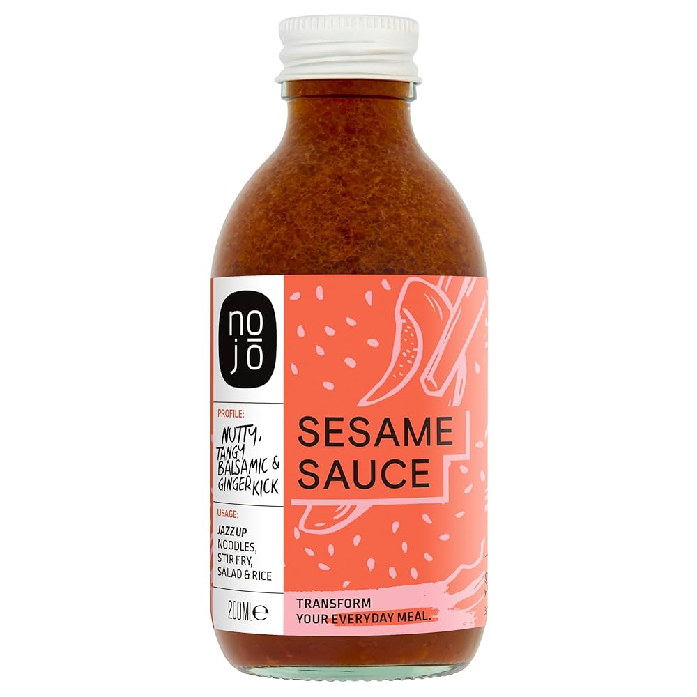 Noju00f3 Sesame Sauce U2013 Vegan Japanese Sauce - Delicious Nutty Flavors For Vegetables, Stir-fry And As Salad Dressings - 6 X 200 Ml Glass Bottles - Dairy