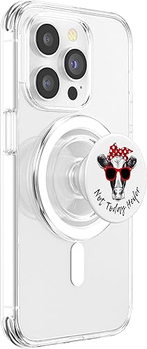 Miniatura 4 de Not Today Heifer - Divertidos gafas de sol rojas de vaca en blanco y negro PopSockets PopGrip agarre intercambiable para teléfonos y tabletas,