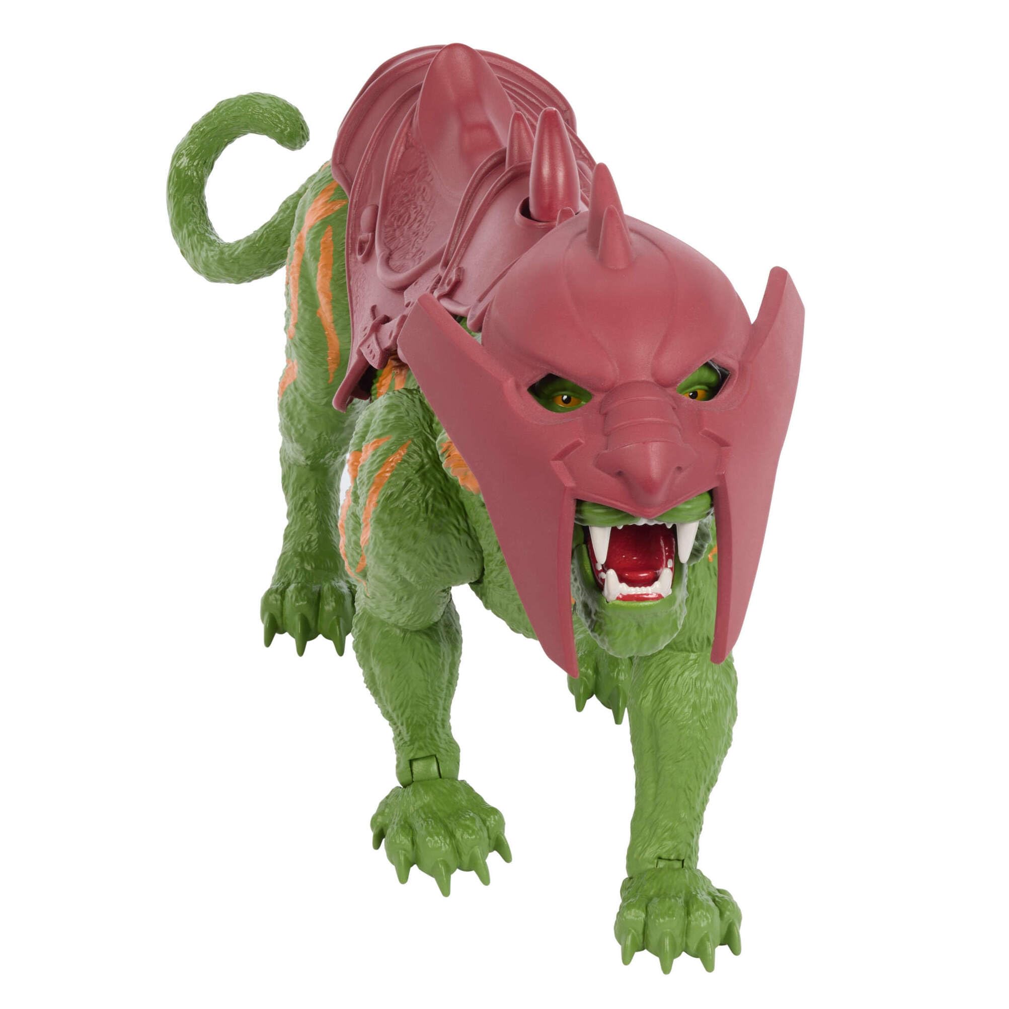 Masters of the Universe película 2026 Battle Cat, mordida y 5 rugidos | Tigre héroe MOTU de 14 cm con armadura, aspecto inspirado en la película y múltiples sonidos, JKJ04