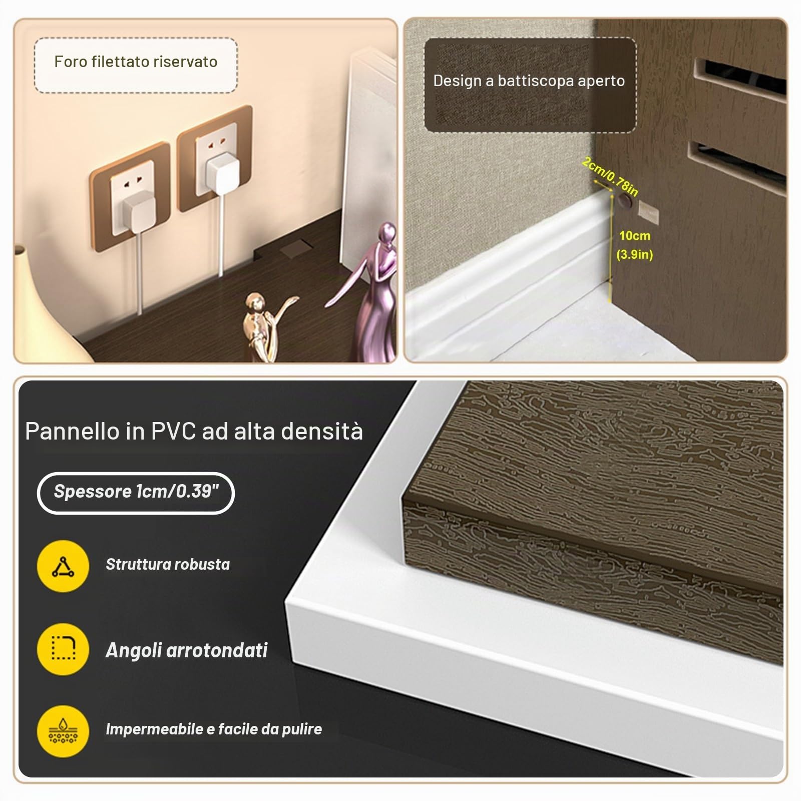Mobiletto Portaoggetti Per Router WiFi, Modem Da Pavimento, Immagazzinaggio Nascondi Cavi,organizer Nascondere I Della Ciabatta Elettrica Soggiorno, Ufficio, Camera Letto
