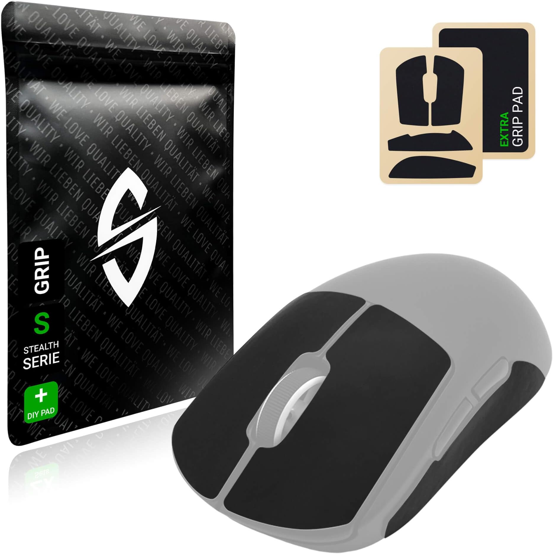 SensoryBoost Grip Tape Per Mouse Logitech G502 – Set Antiscivolo E Antisudore Con Pad Fai-Da-Te