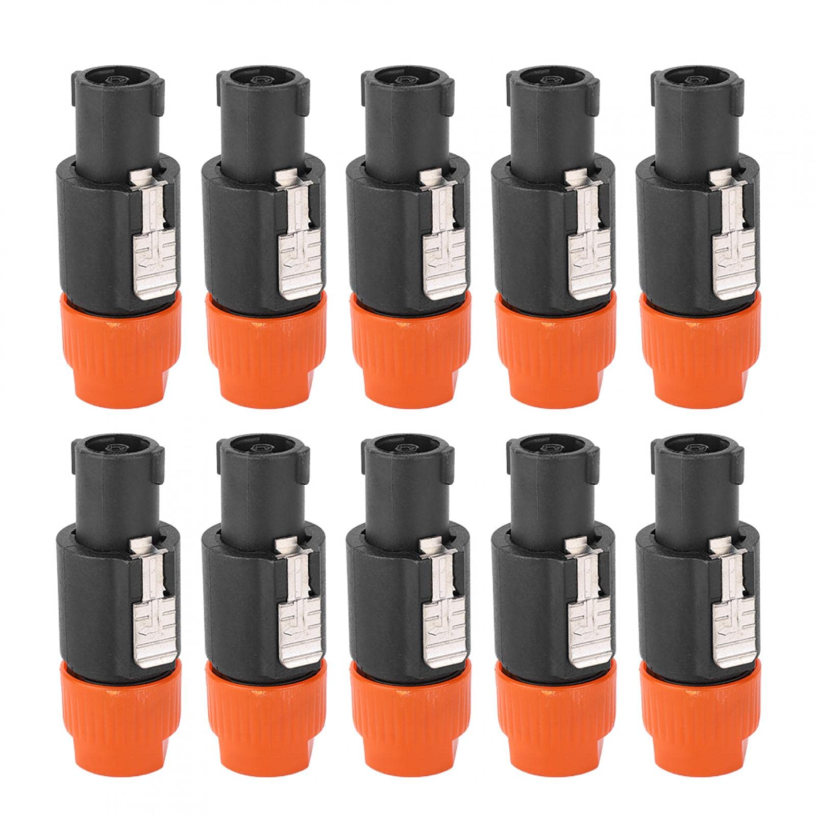 Niiyen Connettori Speakon A 4 Pin Per Altoparlanti (10 Pezzi) - Blu, Impermeabili