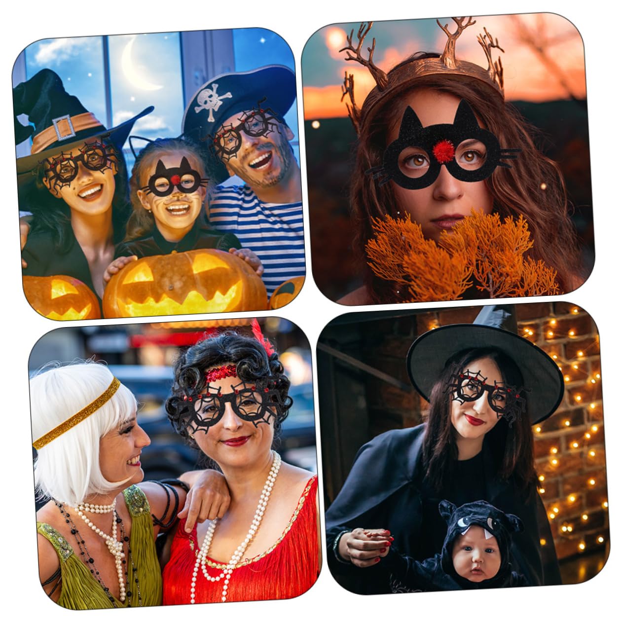 BESTYASH 20stücke Halloween Lustige Brillen Einzigartige Party-eyeglasses Für Kreative Fotos Und Lustige Festival-requisiten Für Halloween-feiern Und Kostüme