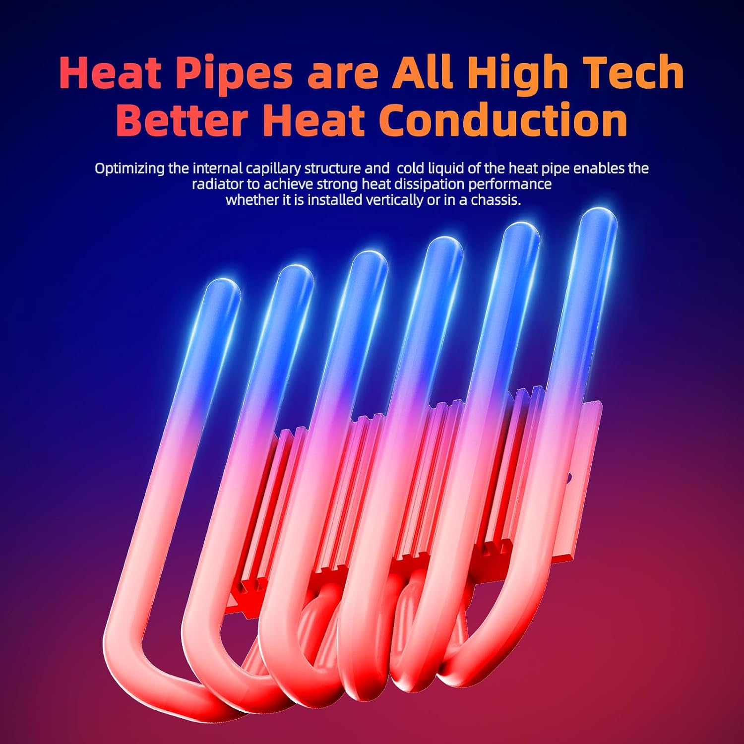 45mm Low Profile CPU Cooler, 6 Heatpipes 12015 Slim PWM Fan