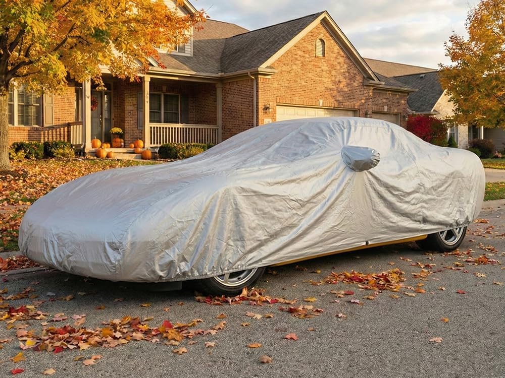 Custom Fits C5 1996-2004 Chevy Corvette Car Cover Silver Metallic Covers