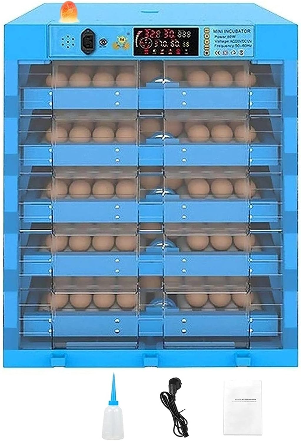Chicken Incubators for Hatching Eggs Automatic Turning Egg Incubator Digital Hatcher 320Egg for Poultry Duck Goose Quail Birds Farm Family Temperature Control