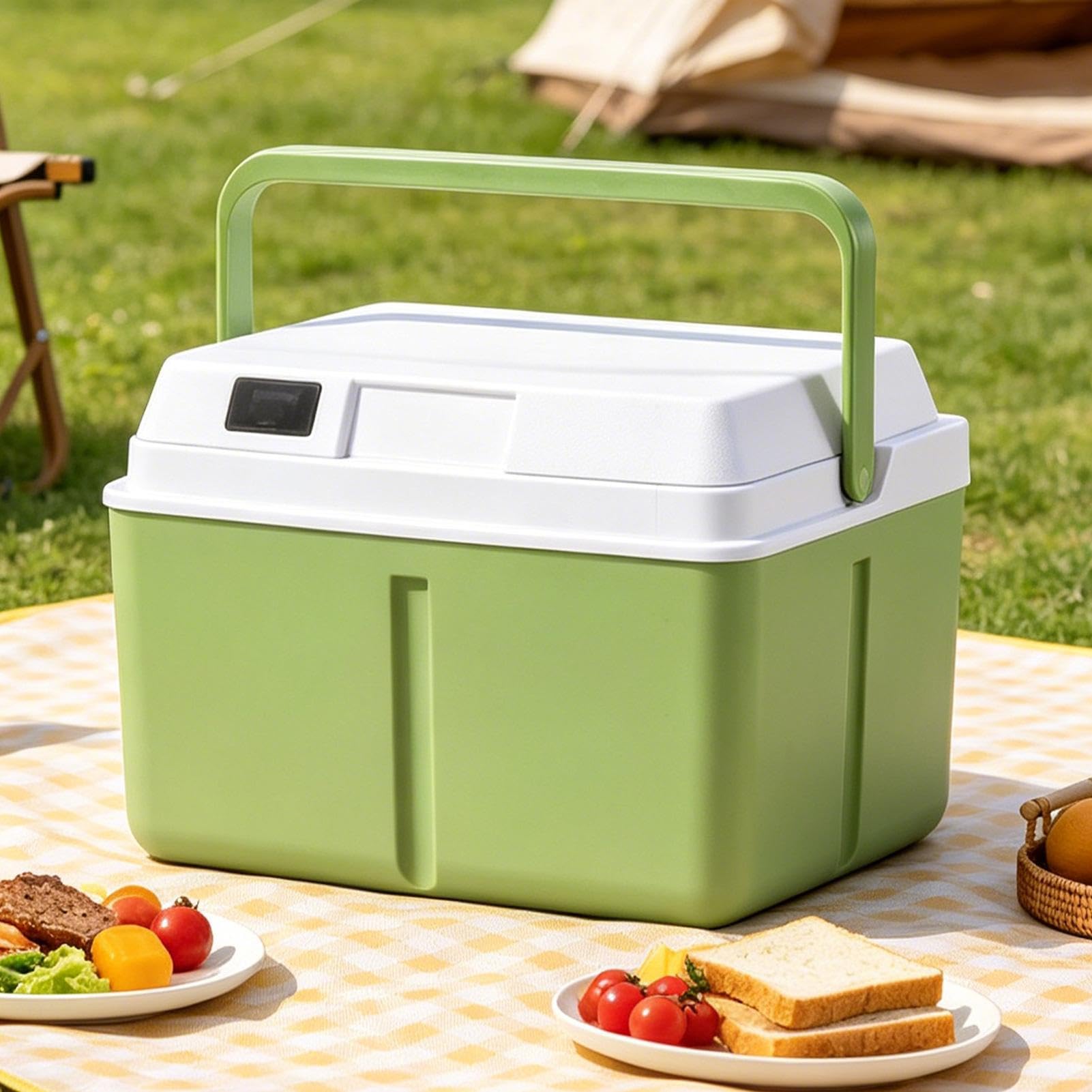 Frigorifero Da Campeggio 5 L Portatile Isolato Con Display Temperatura | Box Rigida Per Bevande Cibo Outdoor Campeggio Picnic Barca Escursionismo Barbecue Spiaggia Viaggio