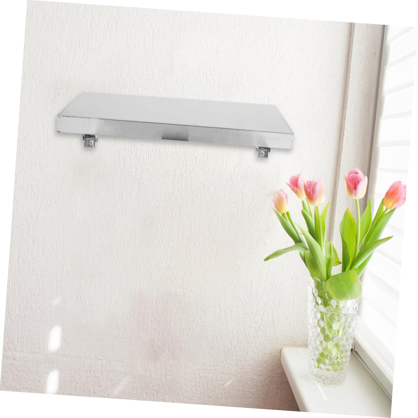 Metall Wandregal Klappbar 40 X 30cm Edelstahl Aufbewahrungsregal für Küche und Badezimmer Wandmontiertes Hängeregal für Gastronomie und Haushalt