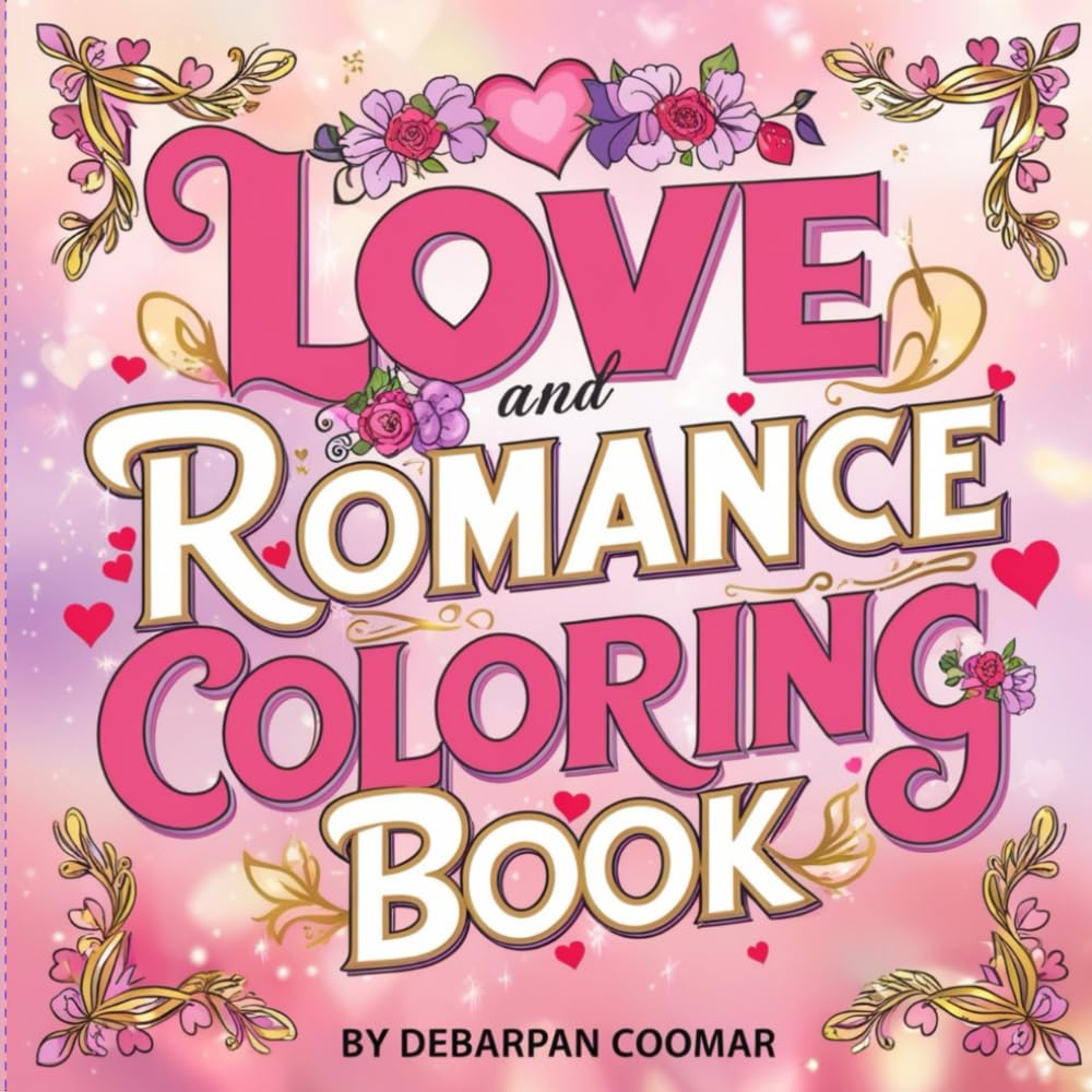 Love and Romance Coloring Book: A Cute, Bold, and Easy Valentine’s Day Designs for Relaxation, Fun, and Perfect Gift Ideas for Teens, and Adults (Bold and Easy Coloring Book)