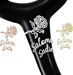 Stethoscope Name Tag Personalized, Custom Stethoscope ID tag Customized Stethoscope Charms with Birth Flower Gift for Nurse Doctor Medical Assistant Vet