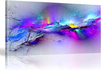 Large Abstract Canvas Wall Art Modern Living Room Abstract Painting Prints Bedroom Living Room Bathroom Office Decoration Framed Ready to Hang 70x140cm28x55in