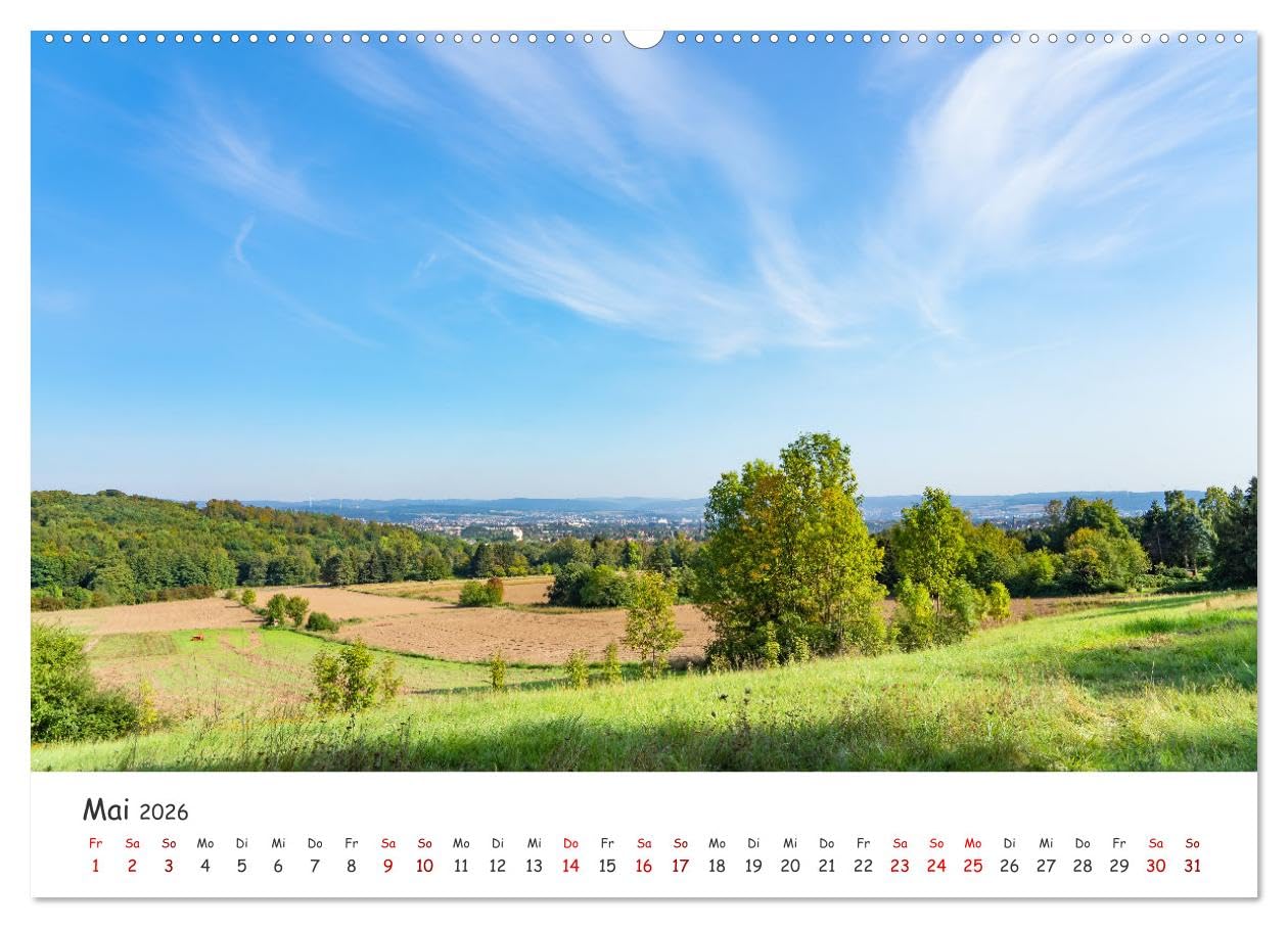 Kassel - Natur pur (hochwertiger Premium Wandkalender 2026 DIN A2 quer), Kunstdruck in Hochglanz: Wunderschöne Naturaufnahmen der nordhessischen Stadt Kassel. (CALVENDO Orte)
