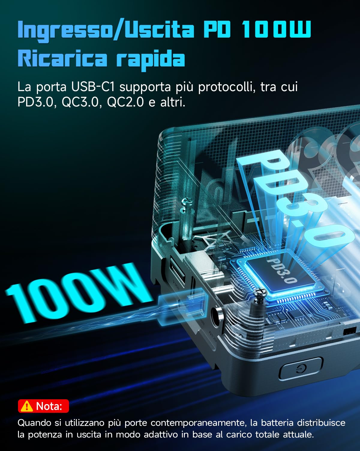 Batteria V-Mount Rollei V2 Pro 99Wh, 6400mAh/14.4V V Mount Battery con Ricarica Rapida USB-C PD 100W Batteria V-Lock con Display/Luce LED e Porte 2 USB-C/D-Tap/BP/USB-A/DC, Batteria-V-Mount-Battery
