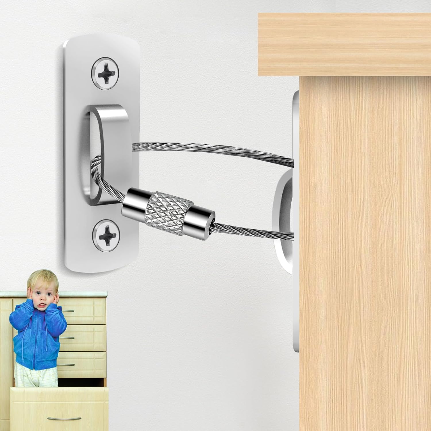 Furniture Anchors for Baby Proofing(12 Pack), 2023 Upgraded
