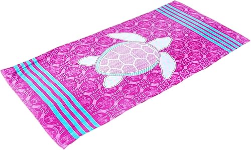 Miniatura 8 de 101 BEACH Summer Trendy - Toalla de playa grande con estampado de tortugas verdes nombre bordado