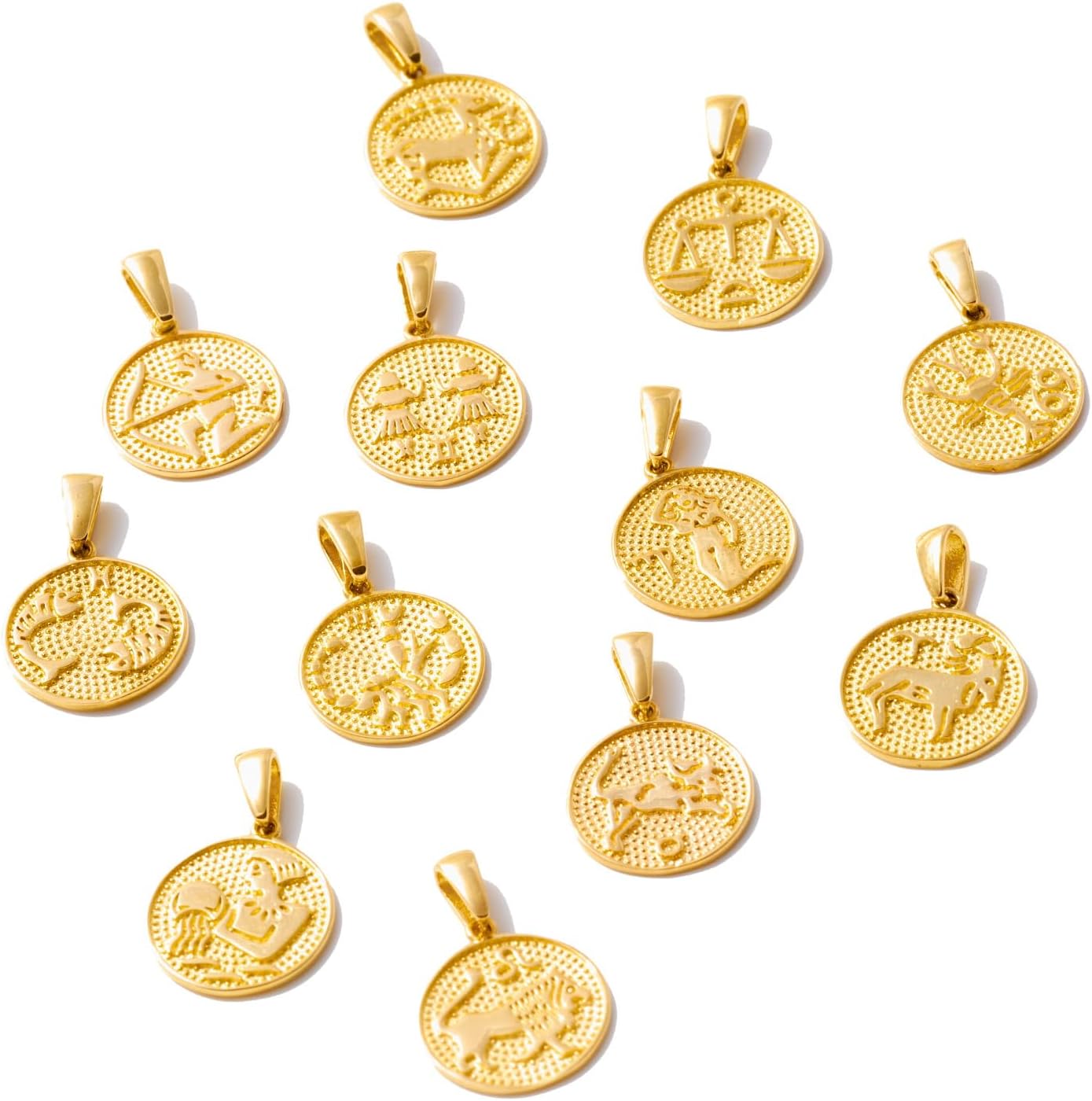 Gelin 14K Solid Gold Zodiac Sign Pendant for Women - Image 5
