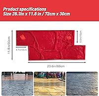 Vista 2 de Estera realista de textura de pizarra con textura de hormigón Texturas de suelo de piedra Estera de sello sin costuras de hormigón Sellos