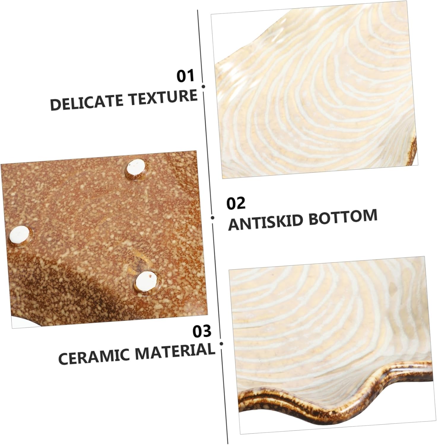 IMIKEYA 1pc Shell-shaped Serving Plate for Fruit and Desserts Unique Design Western Food Dish for Buffets and Restaurants Creative Shell Plate for Salad and Snacks