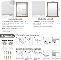 Vista 6 de Moonice Persianas celulares opacas sin cordón, persianas celulares para puerta de ventanas, persianas personalizadas de panal para el hogar, cocina