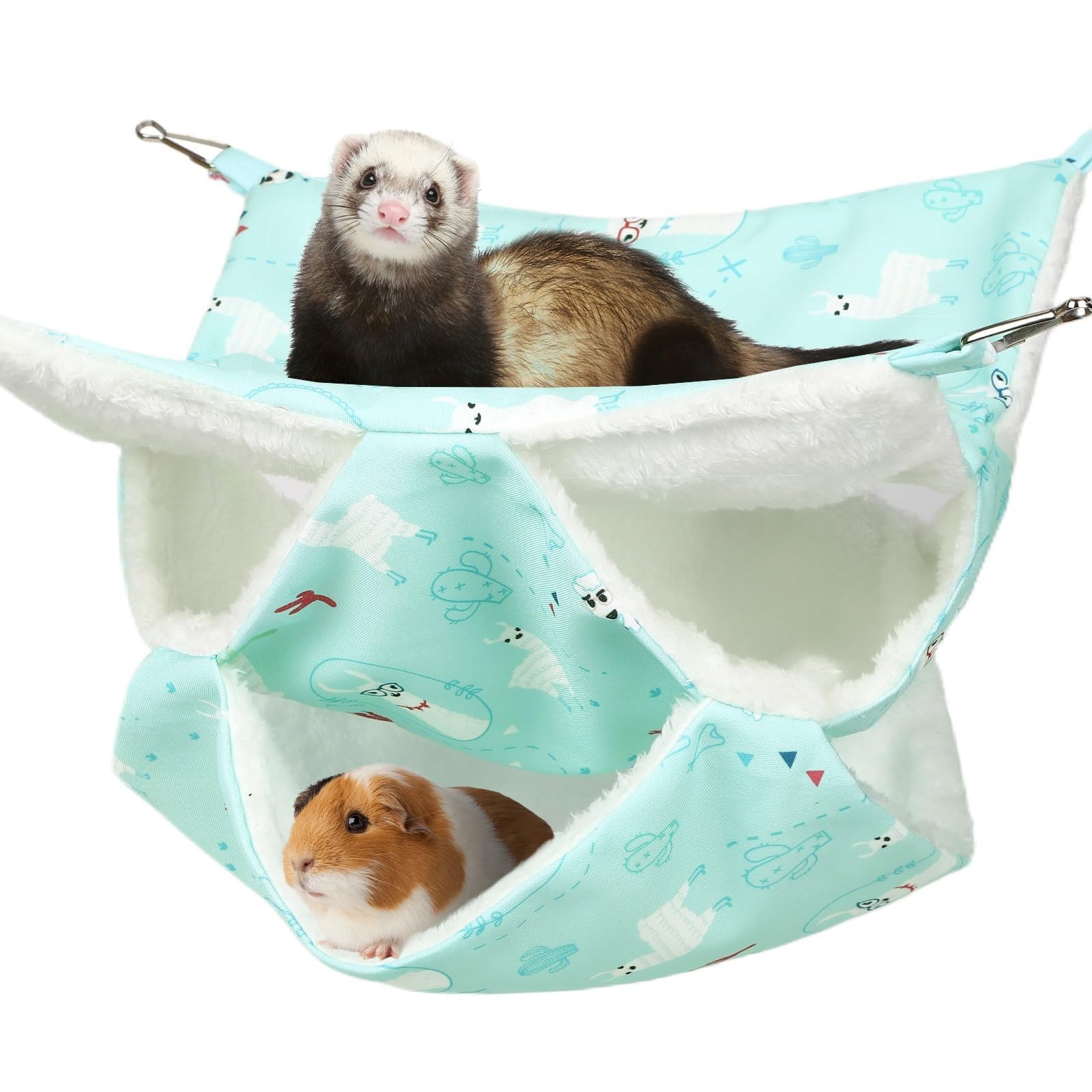 Hamac à 3 étages contre l'ennui des chinchillas en cage