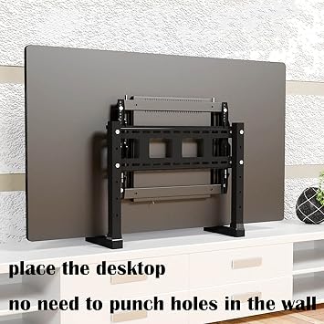 TV Stand For 32-90 Inch TVs Tabletop Holds Up to 132lbs Rugged And Durable(40-70)