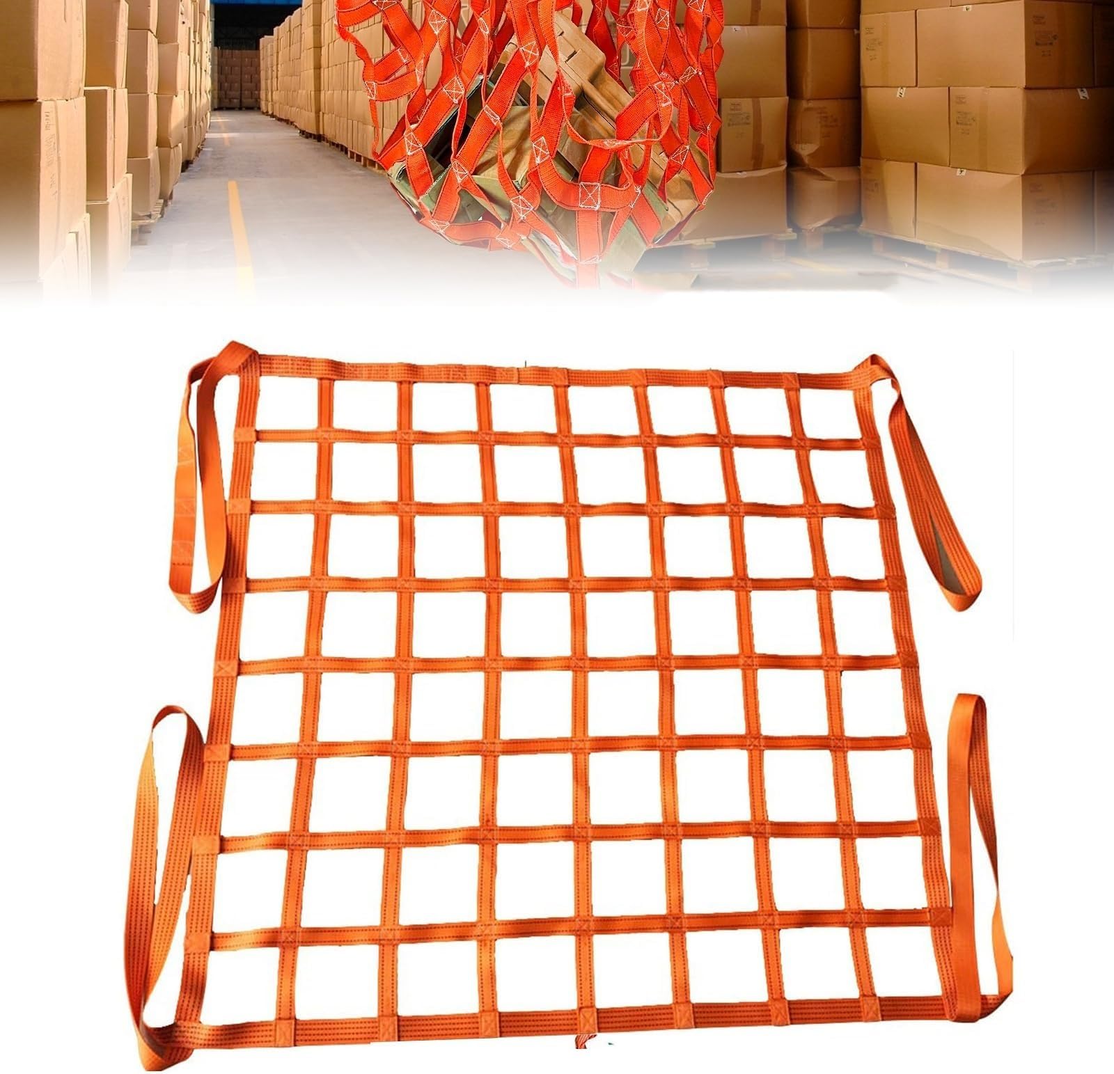 Smart Home,Heavy Duty Nylon Cargo Lifting Net 1.5x1.5M | Strong Tear-Resistant Square Mesh | Perfect for Garden Climbing & Heavy Object Handling | Saf