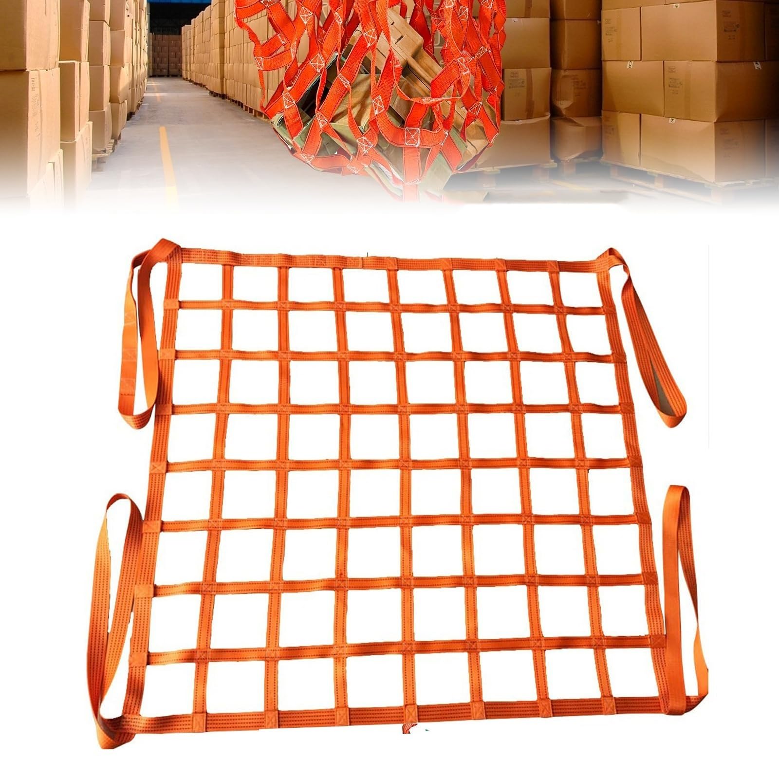 Smart Home,Heavy Duty Nylon Cargo Lifting Net 1.5x1.5M | Strong Tear-Resistant Square Mesh | Perfect for Garden Climbing & Heavy Object Handling | Saf