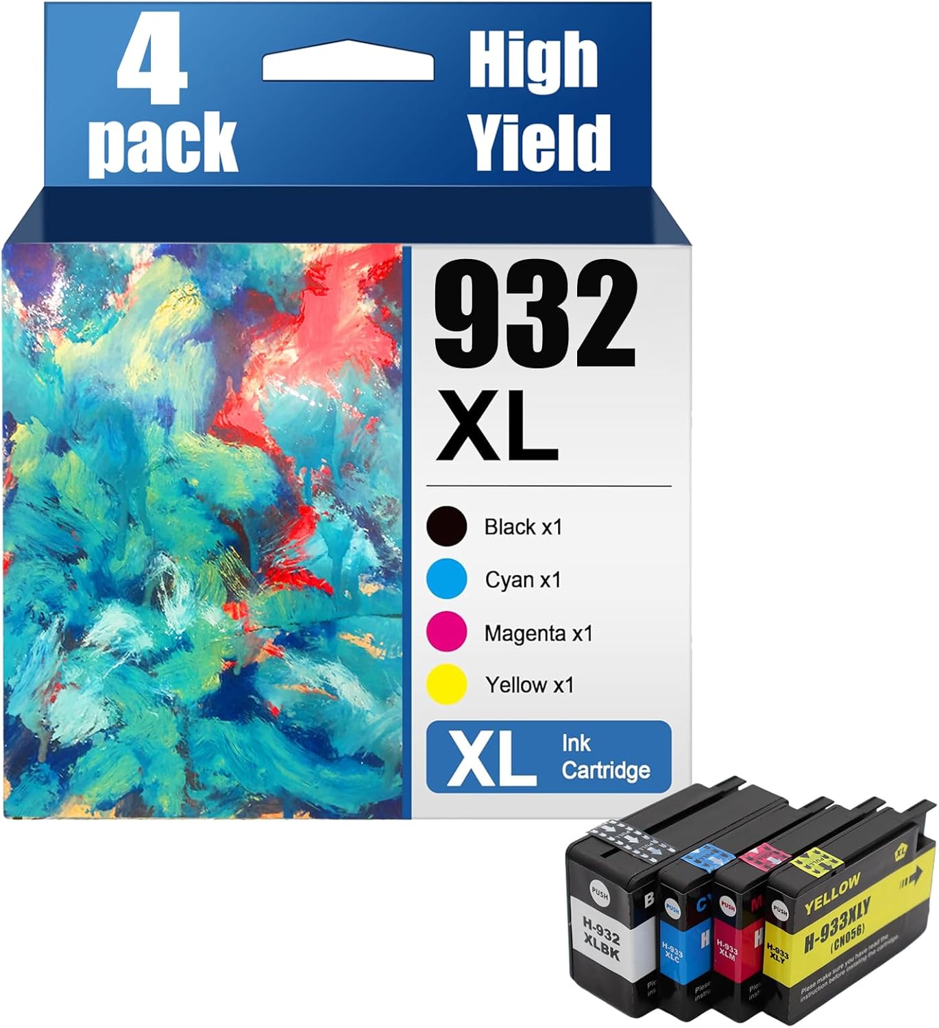 Ink Cartridges 932XL Compatible for HP Officejet 7110 6100