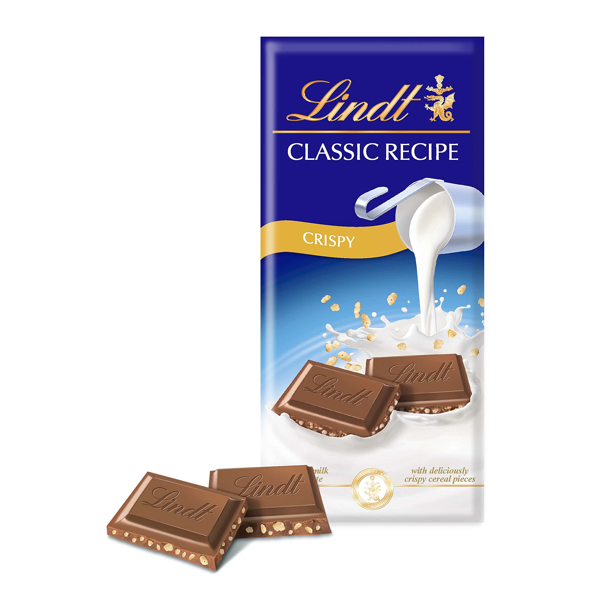 Lindt CLASSIC RECIPE Milk Crispy, 125g