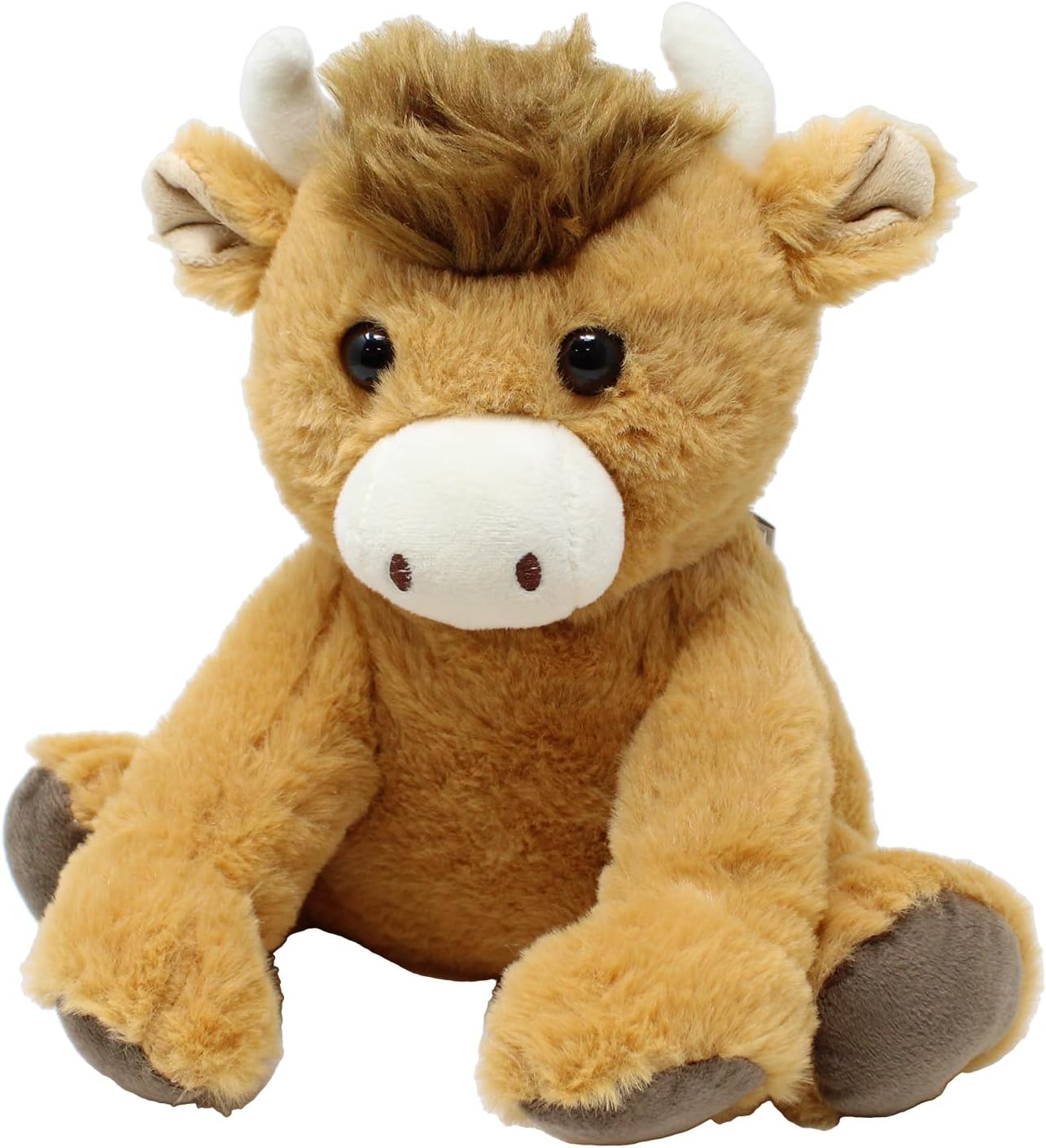 Scifi Planet Harris The Highland Cow Microwavable Hottie - Brown Plush 3D Compress - Classic Style - Lavender Scented