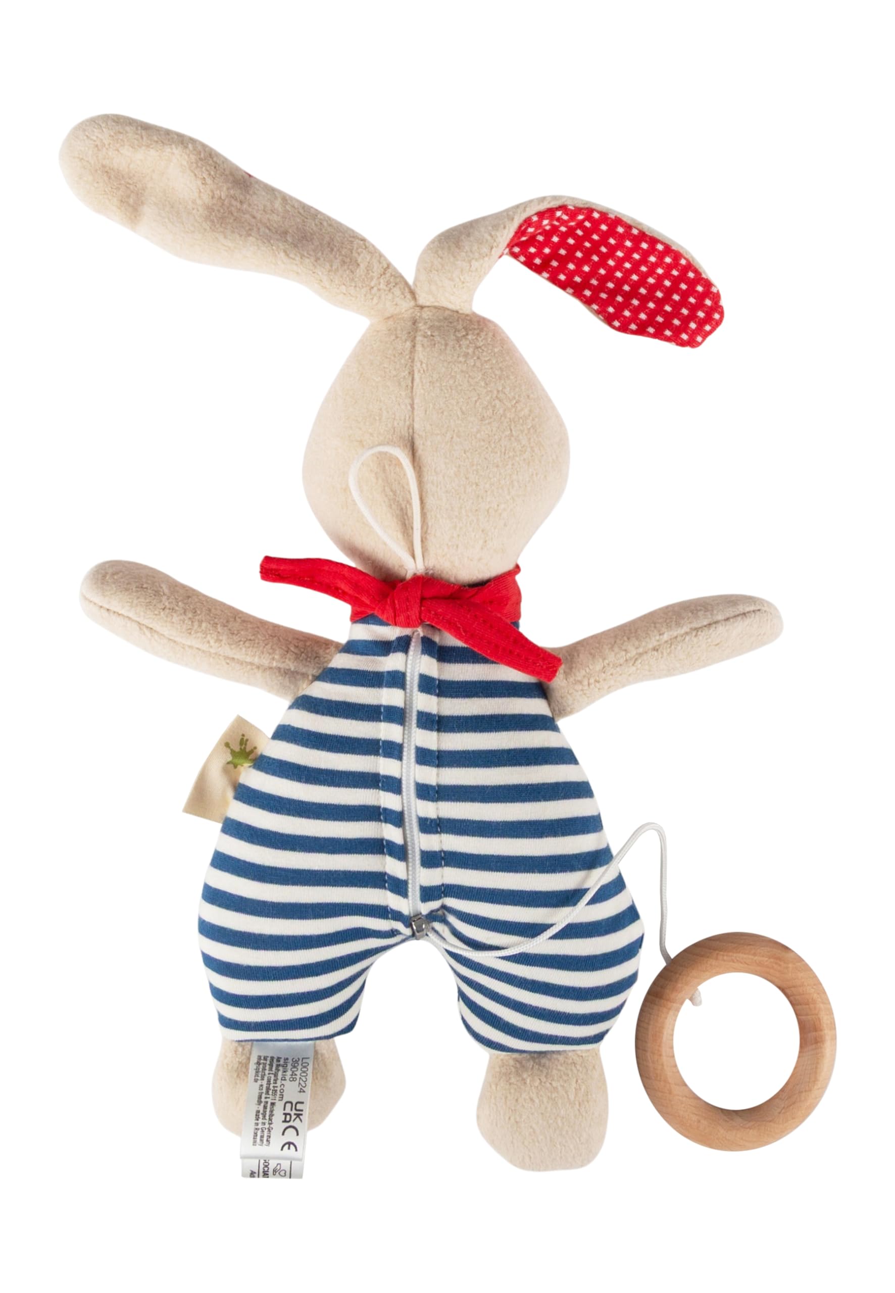 Peluche Musicale Lapin Sigikid Green – Coton Bio, Mélodie Douce, Pour Bébé 0-36 Mois – Cadeau Naissance