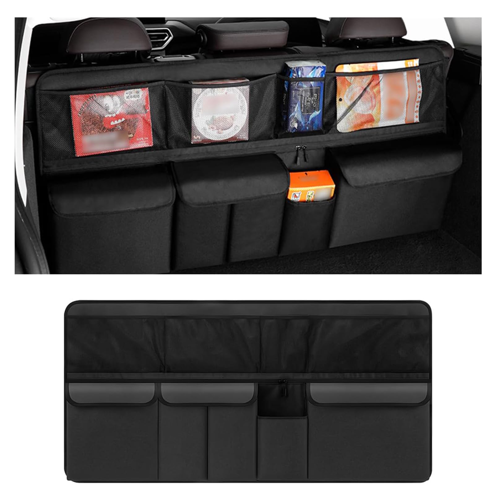 Lsyzgrbc Normal Car Boot Organiser, For Nissan Juke/Juke Nismo Rs 2010-2025 Storage Bag Trunk Tidy Collapsible Multi-Compartment Organiser Waterproof Non-Slip Durable