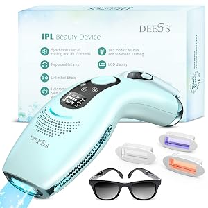 DEESS Laser Hair Removal for Women and Men GP590PRO Fastest ICE Auto Cooling IPL Hair Removal Device Safe