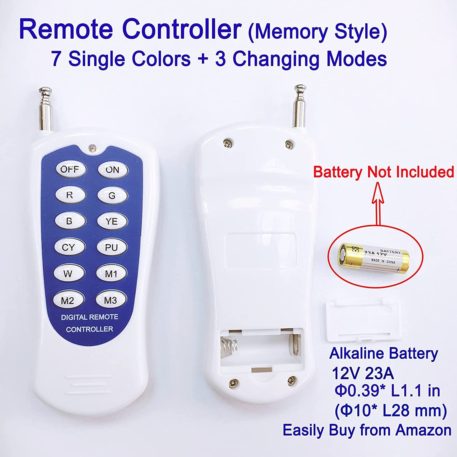 Foco led Piscina Cambio de Color RGB Luces subacuáticas para Piscinas 12V/24V Montado en la Superficie de la Pared IP68 a Prueba de Agua Acero Inoxidable con Mando a Distancia