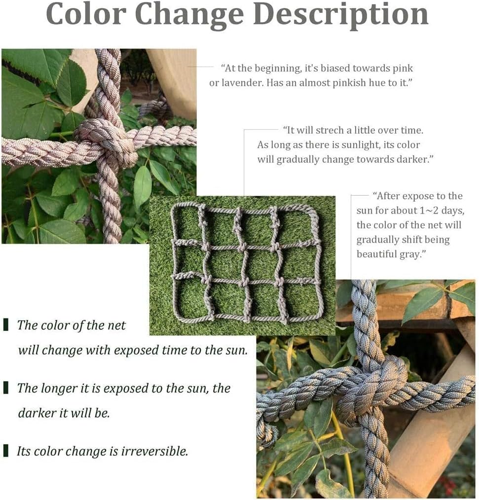 Kids Safety Climbing Net - Heavy Duty Polyamide Cargo Net for Outdoor Playgrounds, Treehouses, Rope Bridges & Backyard Gyms, Easy Install, 2.5x4m (8x13ft) - Ideal for Active Play!