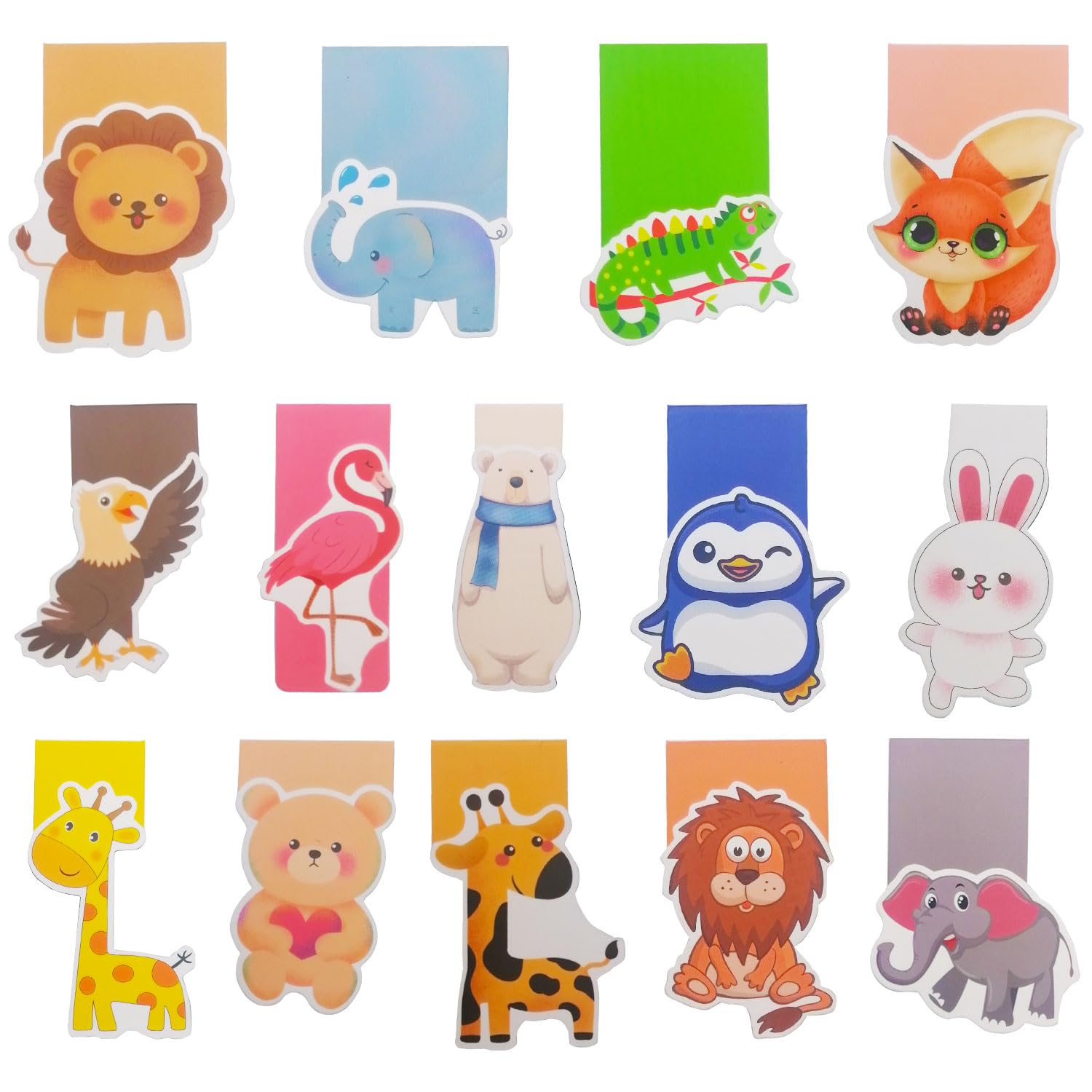 Marcapáginas magnéticos de colores, 14 páginas magnéticas, marcapáginas magnéticas, clips laterales magnéticos, marcadores de página, marcadores magnéticos, marcadores magnéticos para niños