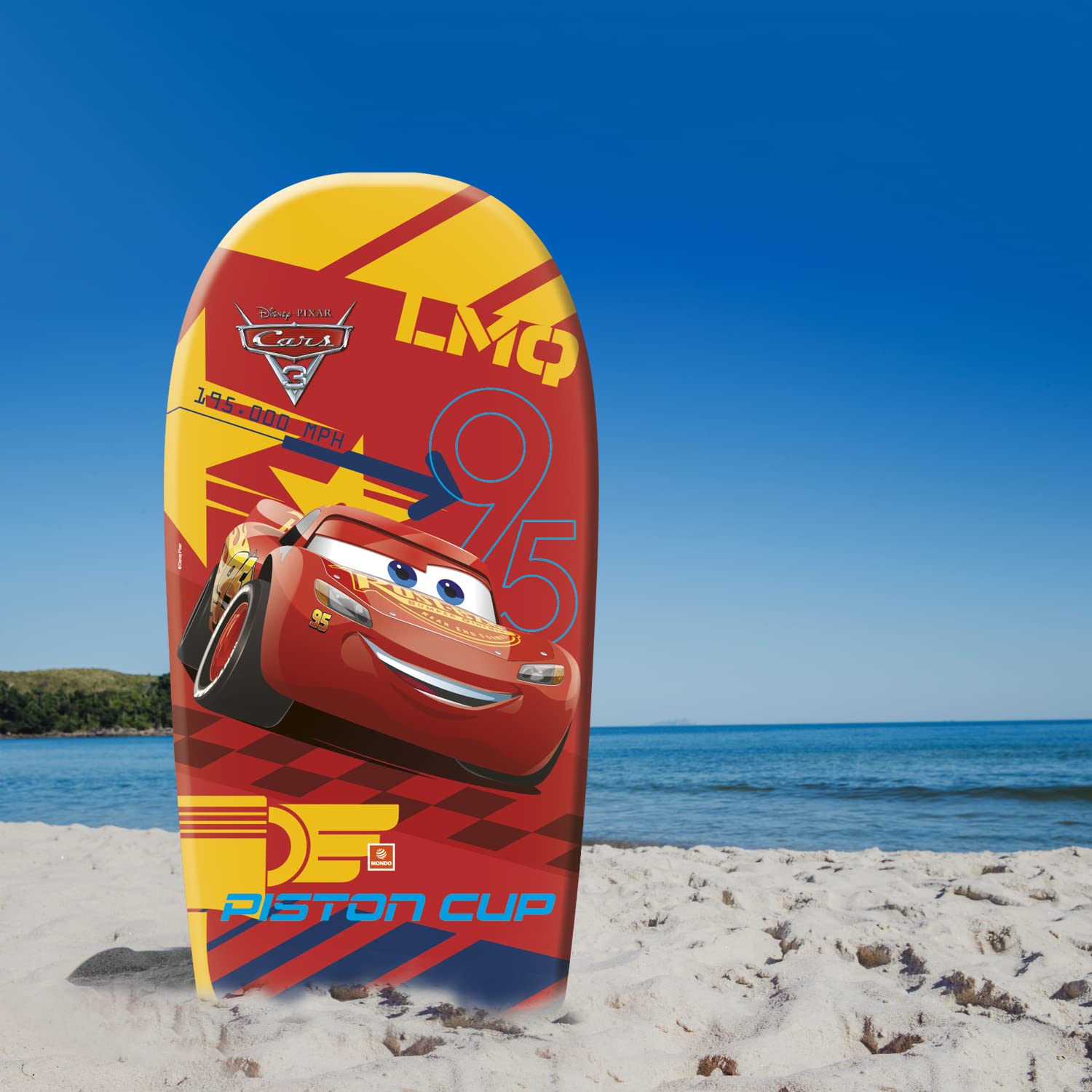 Mondo Toys - Body Board Disney Cars - Tavola da Surf per bambini, 94 cm - 11038