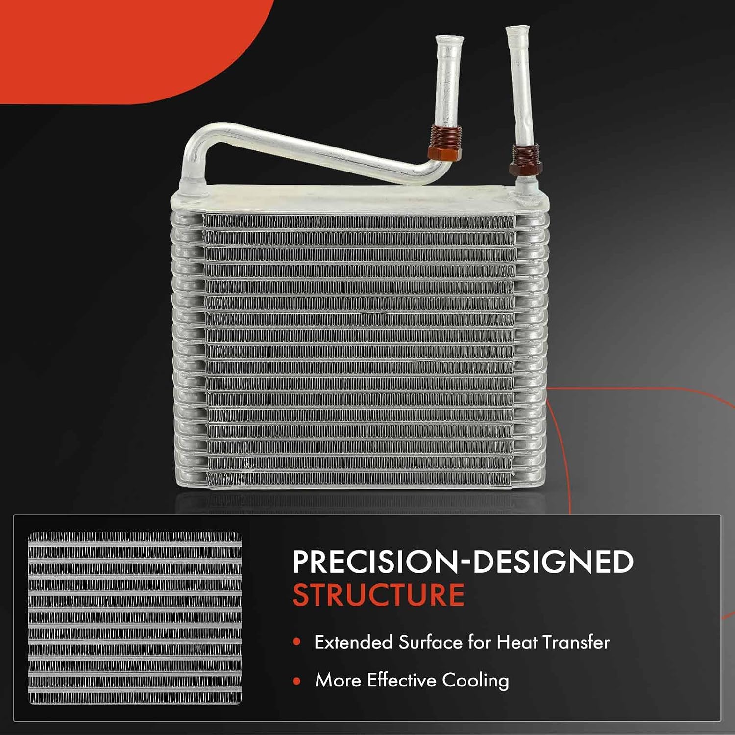 A-Premium AC Evaporator Core Compatible with Ford L8000F/L9000/LA8000F/LN7000/LN8000/LN9000/LNT8000F/LNT9000/LT8000F/LT9000/L8501/L9501/LT8501/LT9501/LT9522/L8513/L9513/LT8513/LT9513/LA9000
