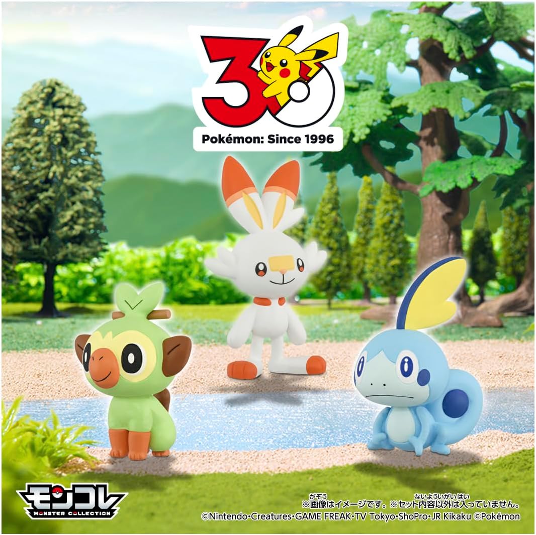 Takara Tomy Pokemon 30th Anniversary Moncolle Travel Set of 3 Pokémon Garal Region