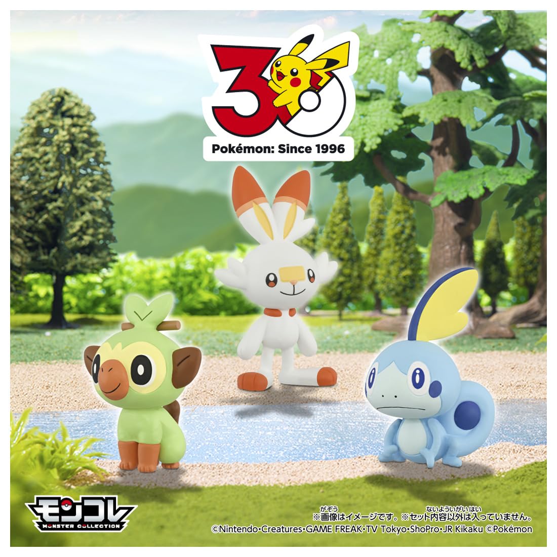 Takara Tomy Pokemon 30th Anniversary Moncolle Travel Set of 3
